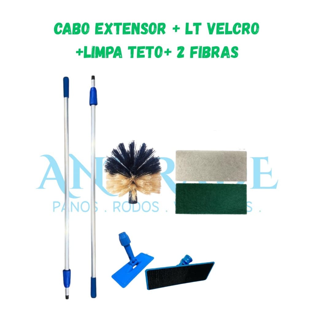 SUPORTE LT COM CABO EXTENSOR A+ 2 FIBRAS + LIMPA TETO BOLA