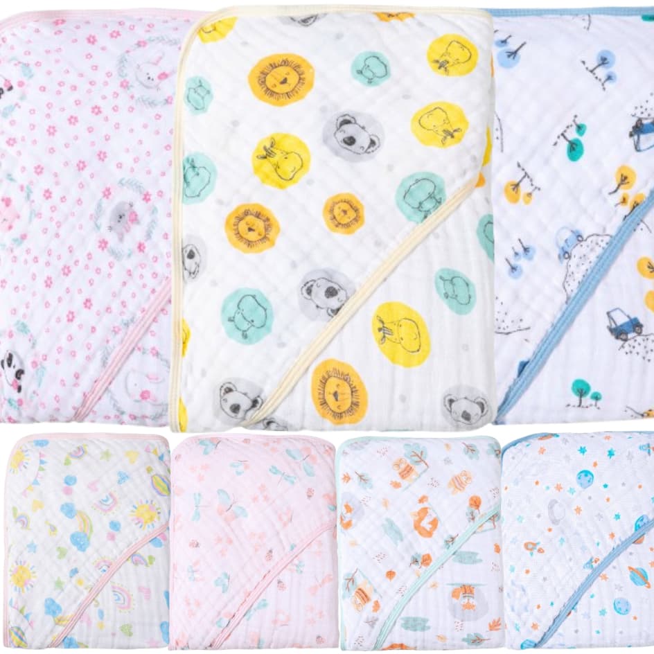 Toalha de Banho Fralda Soft Karinho com Capuz para Bebê Menina Menino Neutro