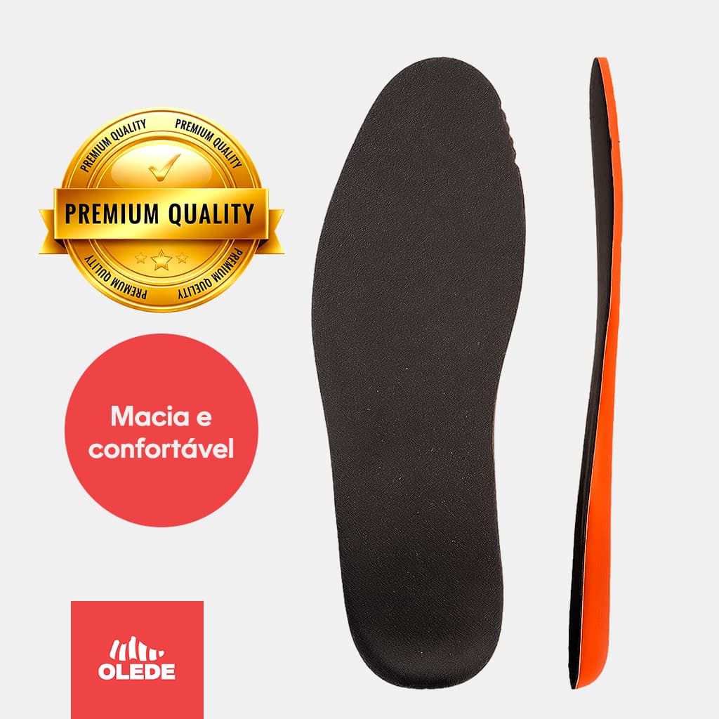 Kit 4 pares de Palmilhas em Gel PU macia e confortável. Tênis, Sapatênis, Sapatilhas.