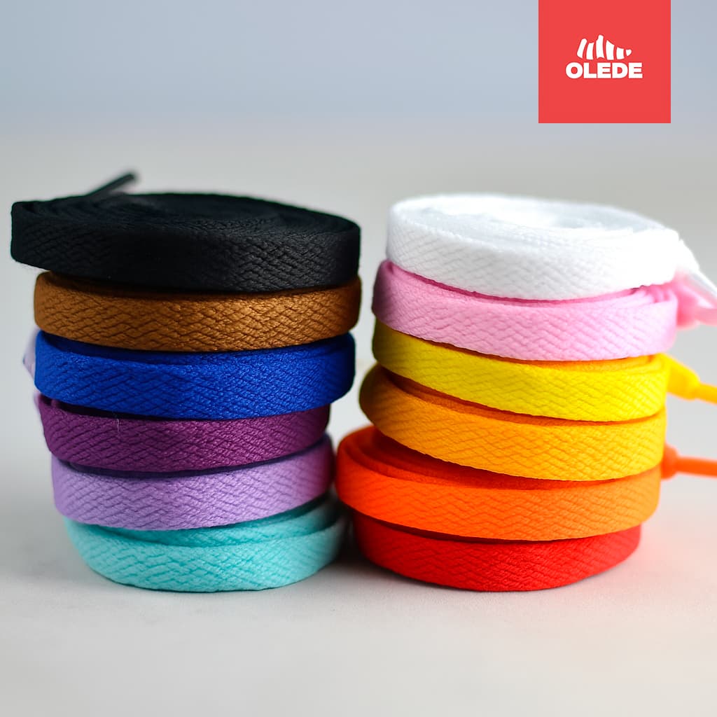 Cadarço Poliéster Ténis Chato (1 par)  120 cm Várias Cores