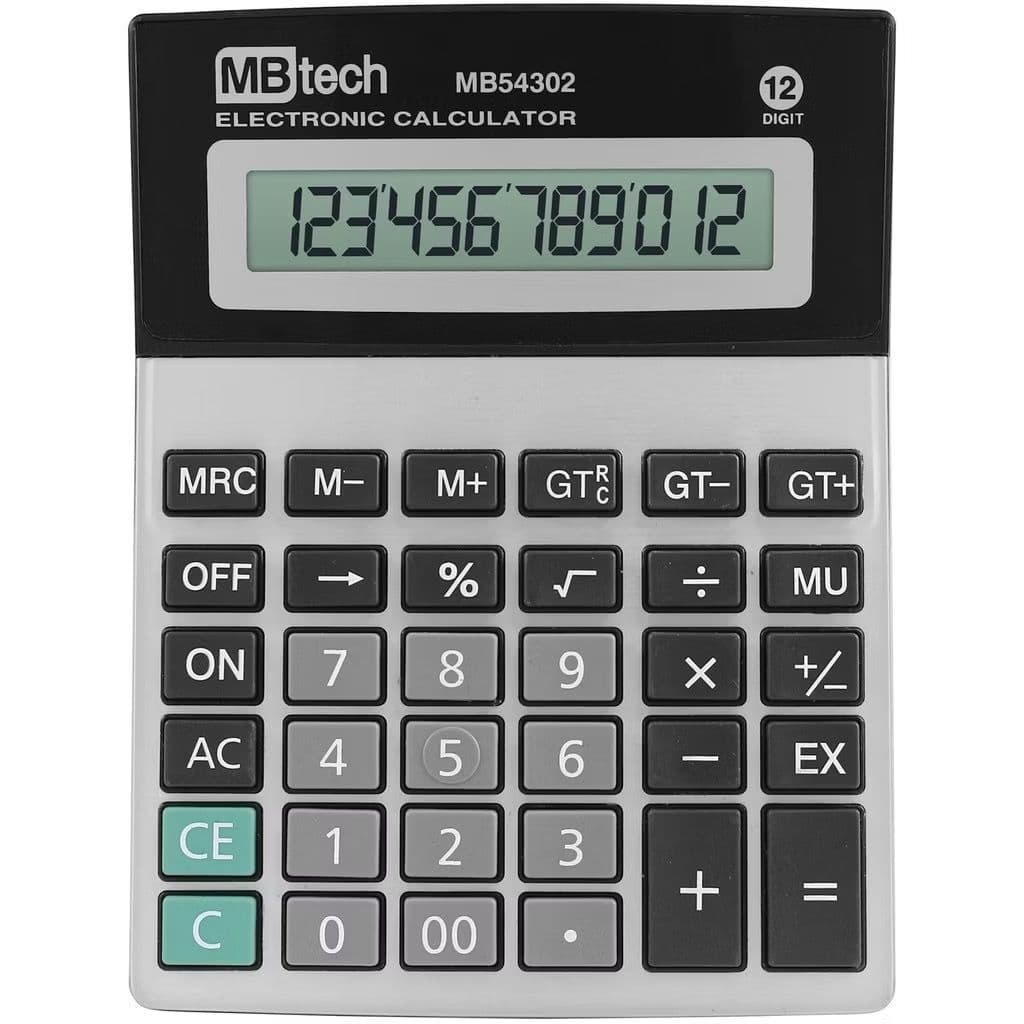 Calculadora De Mesa Tela E Teclado Grande