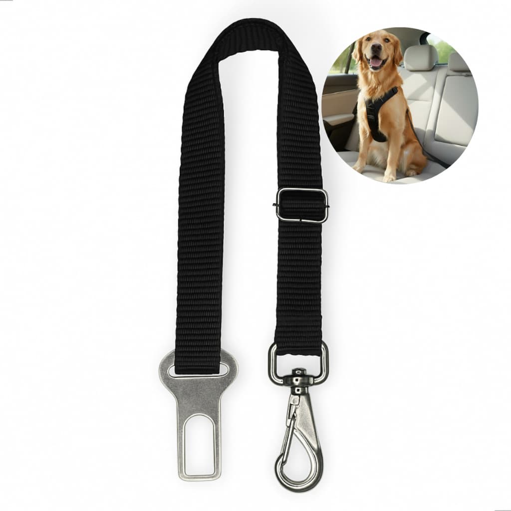 Cinto de Segurança Pet Universal para Carro - Ajustável, Reforçado, Encaixe Automotivo
