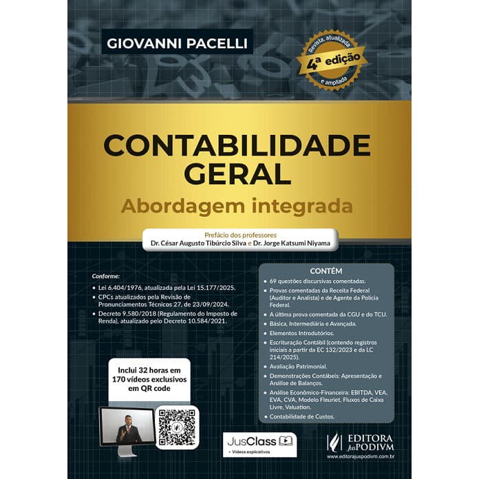 Contabilidade Geral Abordagem Integrada - 4 Edição 2026 Juspodivm