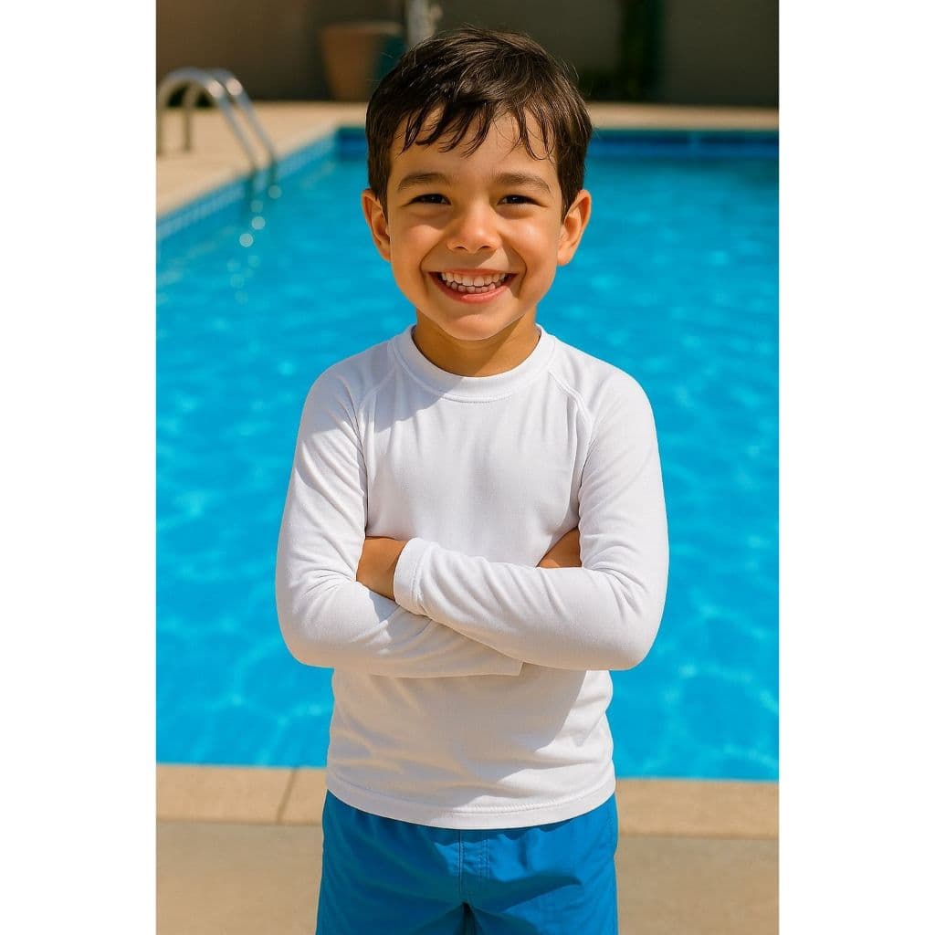 Camisa Térmica Infantil Proteção Solar Uv Blusa Segunda Pele