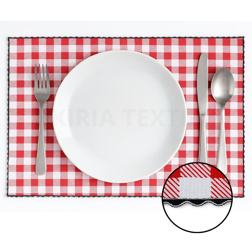 Jogo Americano Decoração Mesa Jantar Tecido Duplo