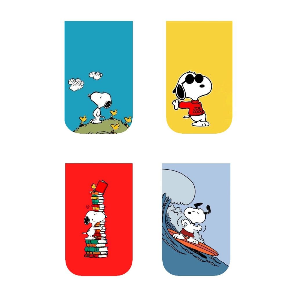 Marcador de página Magnético marca página Snoopy imã C/4 unidade