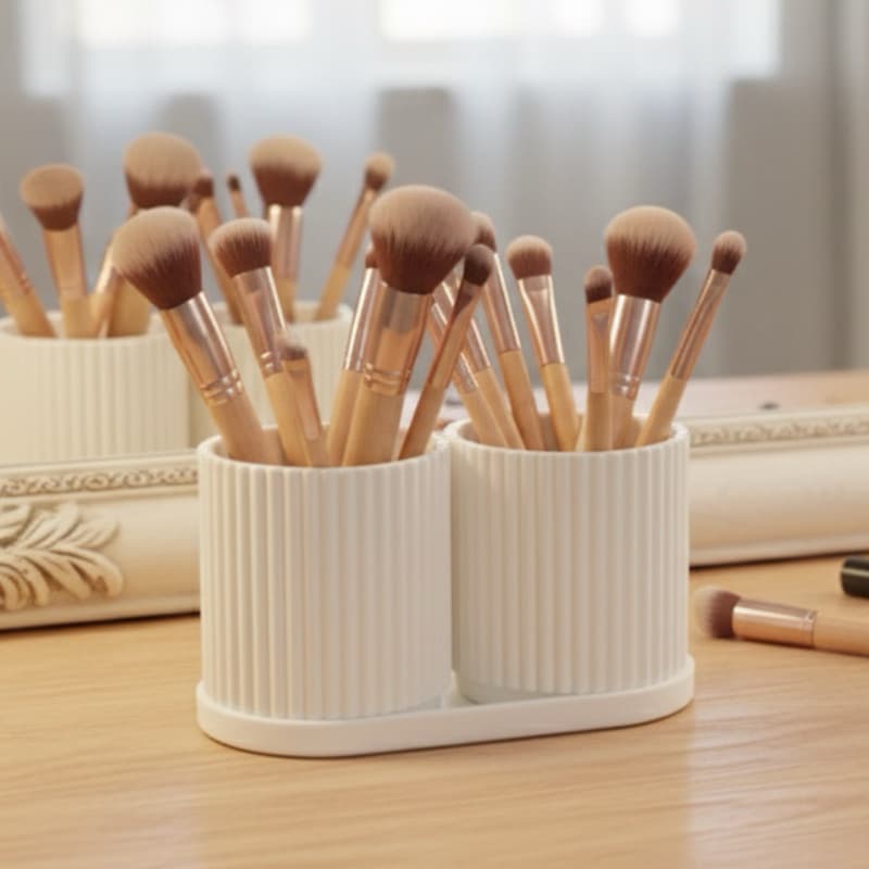 kit 2 Porta pincel - Organizador Multiuso de Mesa Porta Lápis, Canetas, Escova de Dentes