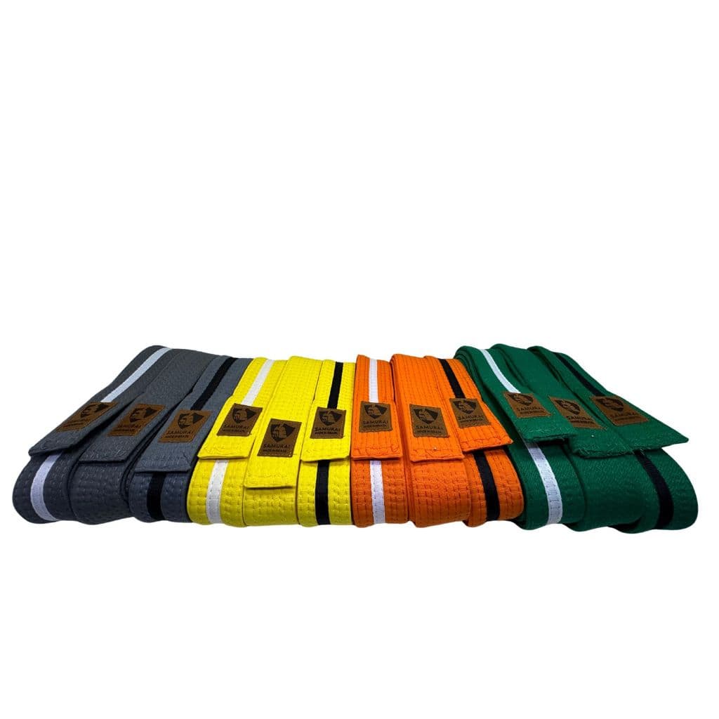 FAIXA COLORIDA GRADUACAO JIU JITSU INFANTIL, JUVENIL