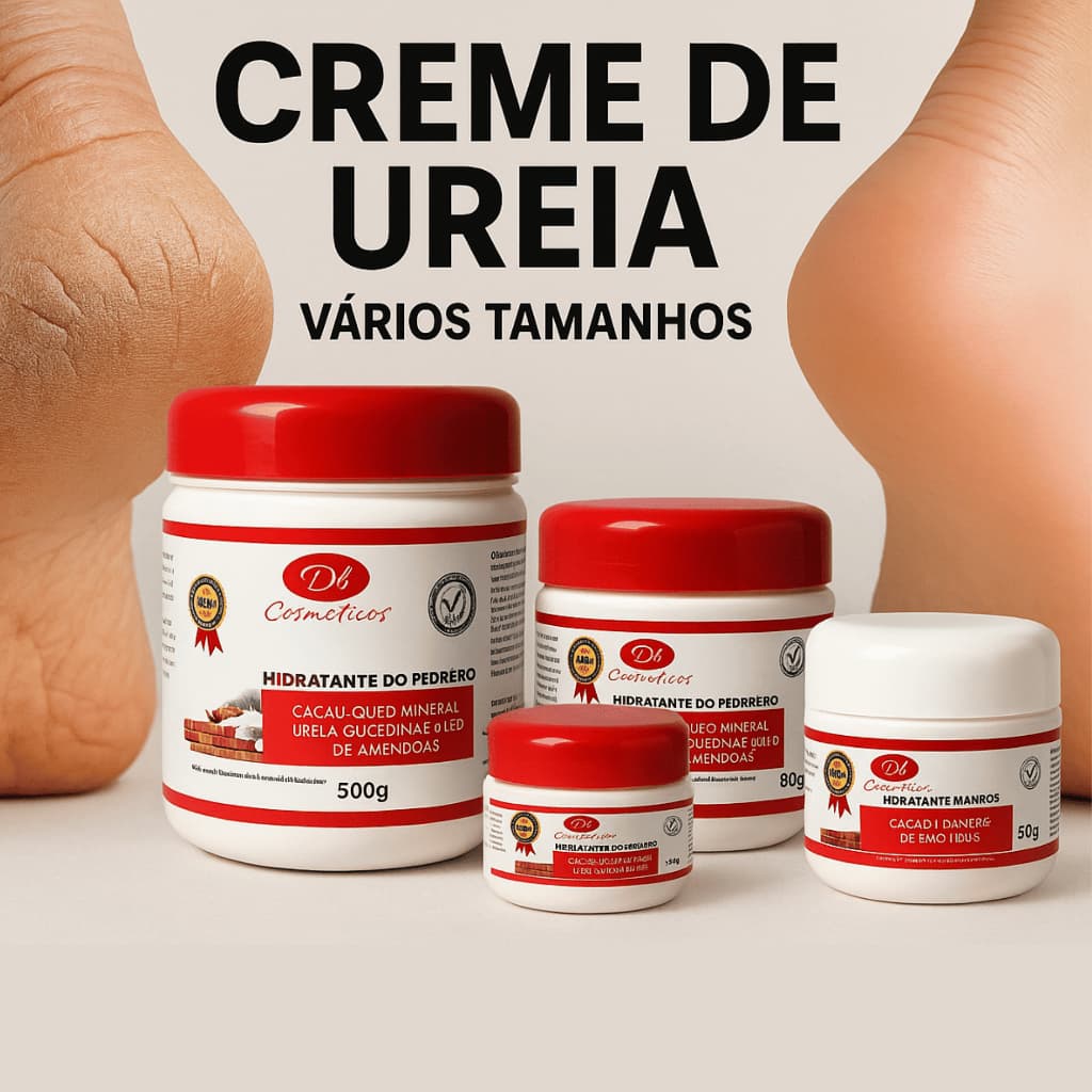 Creme Do Pedreiro Com Ureia Profunda –Hidratação Intensa Para Pés Secos e Rachados - Vários Tamanhos