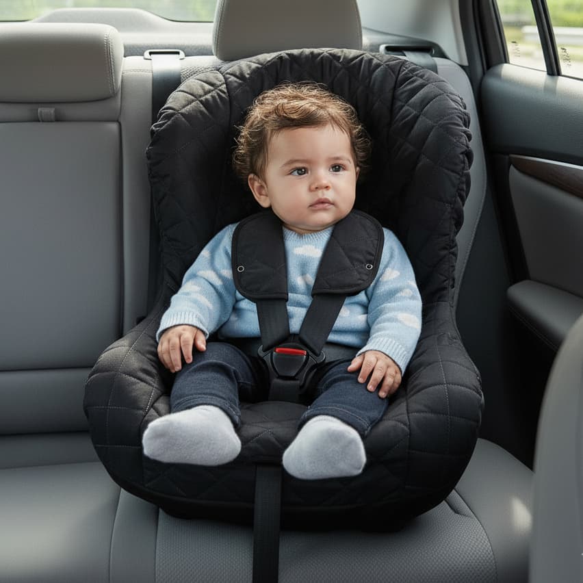 Capa para Cadeirinha de Carro de Bebê Menino Menina com Protetor de Cinto