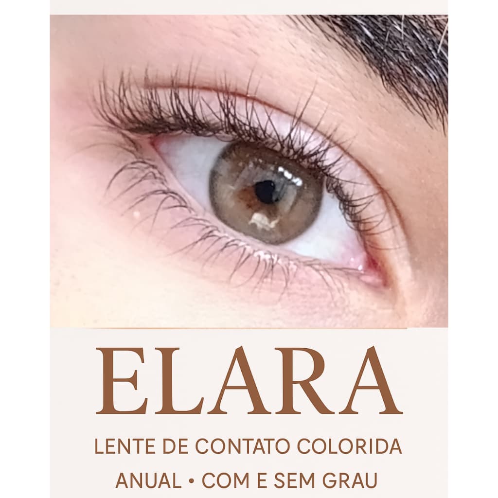 Lente de contato Natural  Elara Anual  Miopia