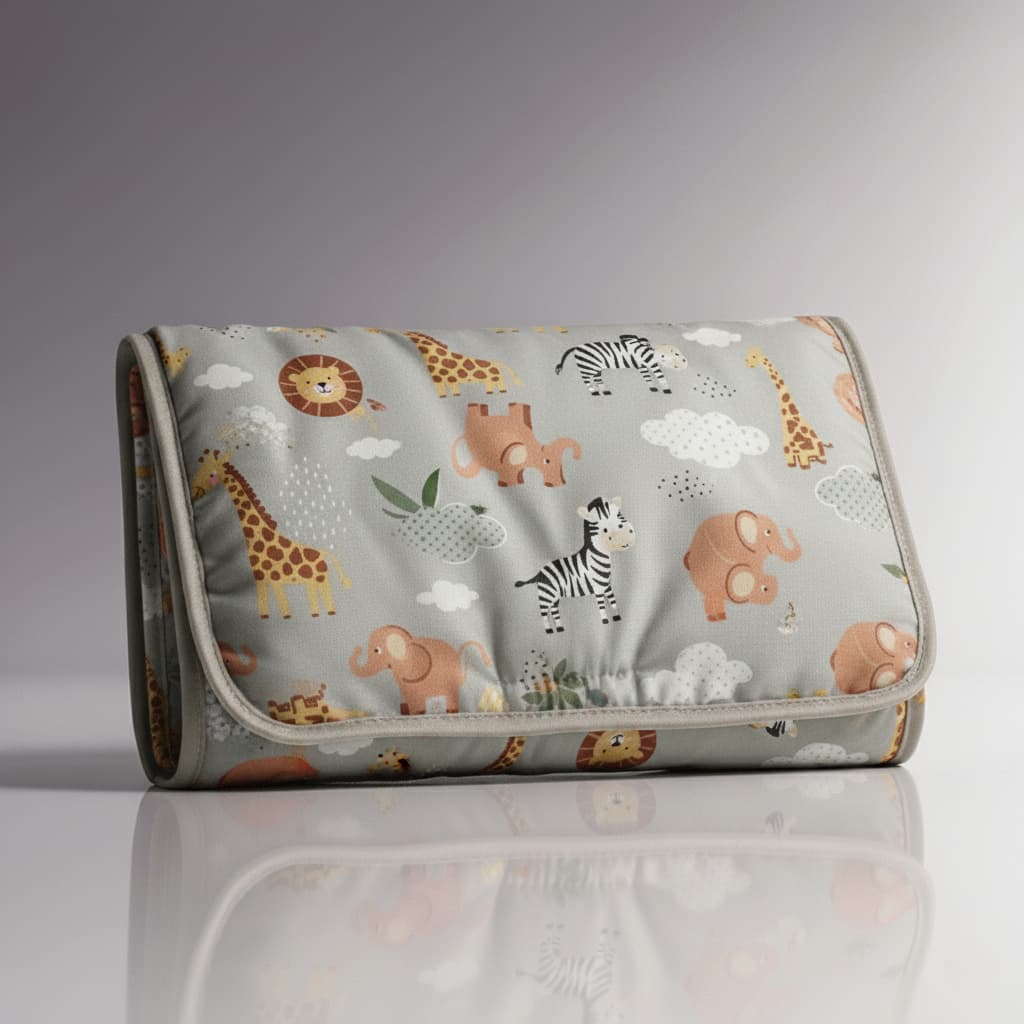 Trocador Portátil Bebê Impermeável Bolso Fralda Algodão