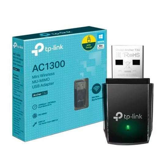 Adaptador Wi‑Fi USB TP‑Link Archer T3U AC1300 Dual Band 2.4/5 GHz USB 3.0 Windows/macOS