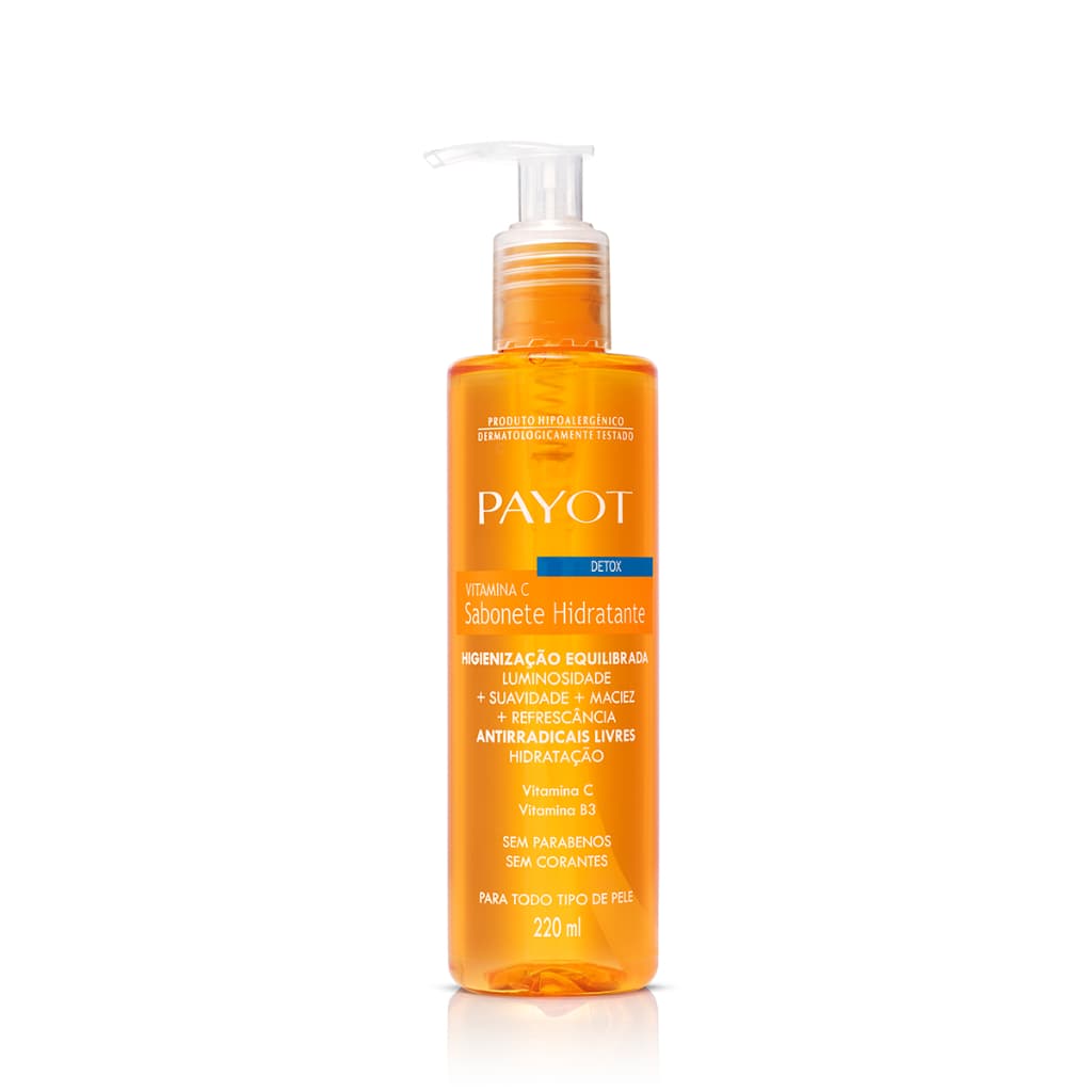 Sabonete Liquido Facial Detox Vitamina C Payot 220mL