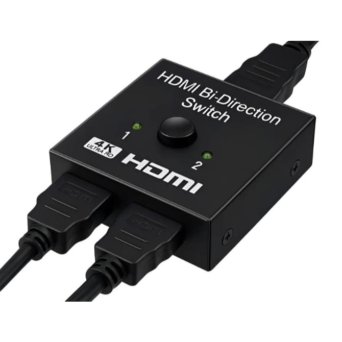 Chaveador Switch Hdmi 2x1 E 1x2 Bi-direcional 4k Ultra Hd 3d Transmissão Imagem Som Splitter Duplicador Hdmi Marca Inv T