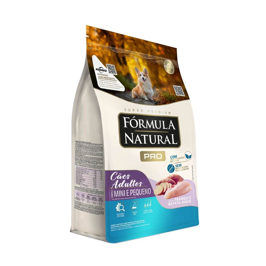 Ração Fórmula Natural Pro Cães Adultos Porte Mini e Pequeno 15kg Adimax