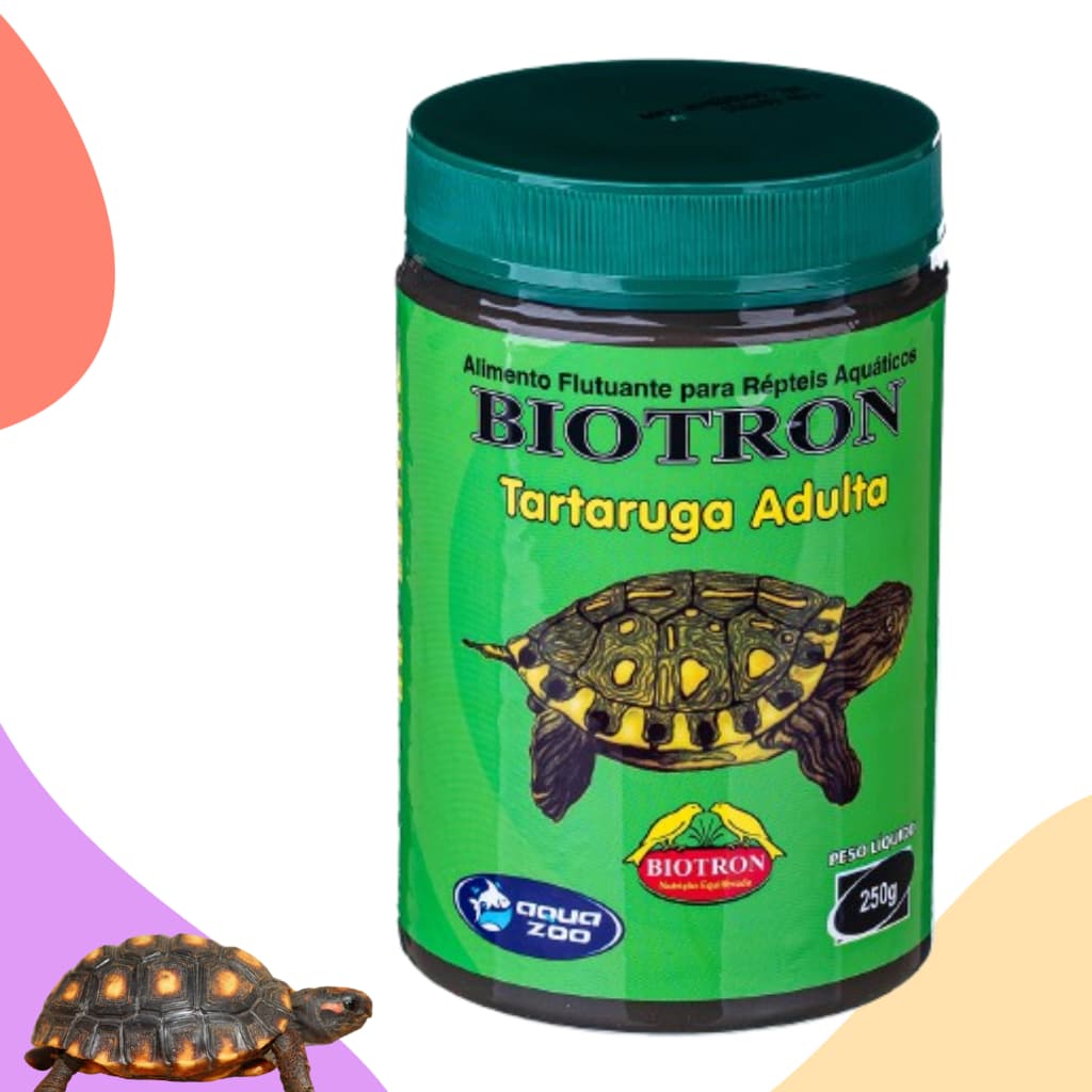 Ração Tartaruga Adulta Biotron 250g Comida Jabuti Cágado