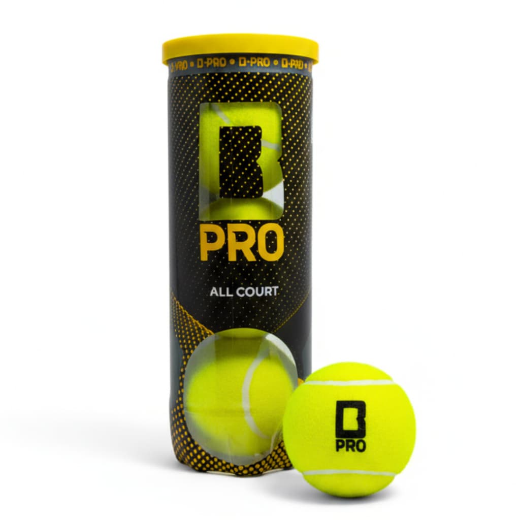 Bola de Tênis All Court Tubo 3 Bolinhas Premium Oficial Amarela Treino Jogo Quadra