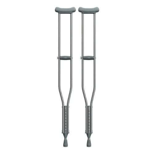 Muleta Axilar Mercur Ajustável em Alumínio Leve e Resistente para Mobilidade e Reabilitação