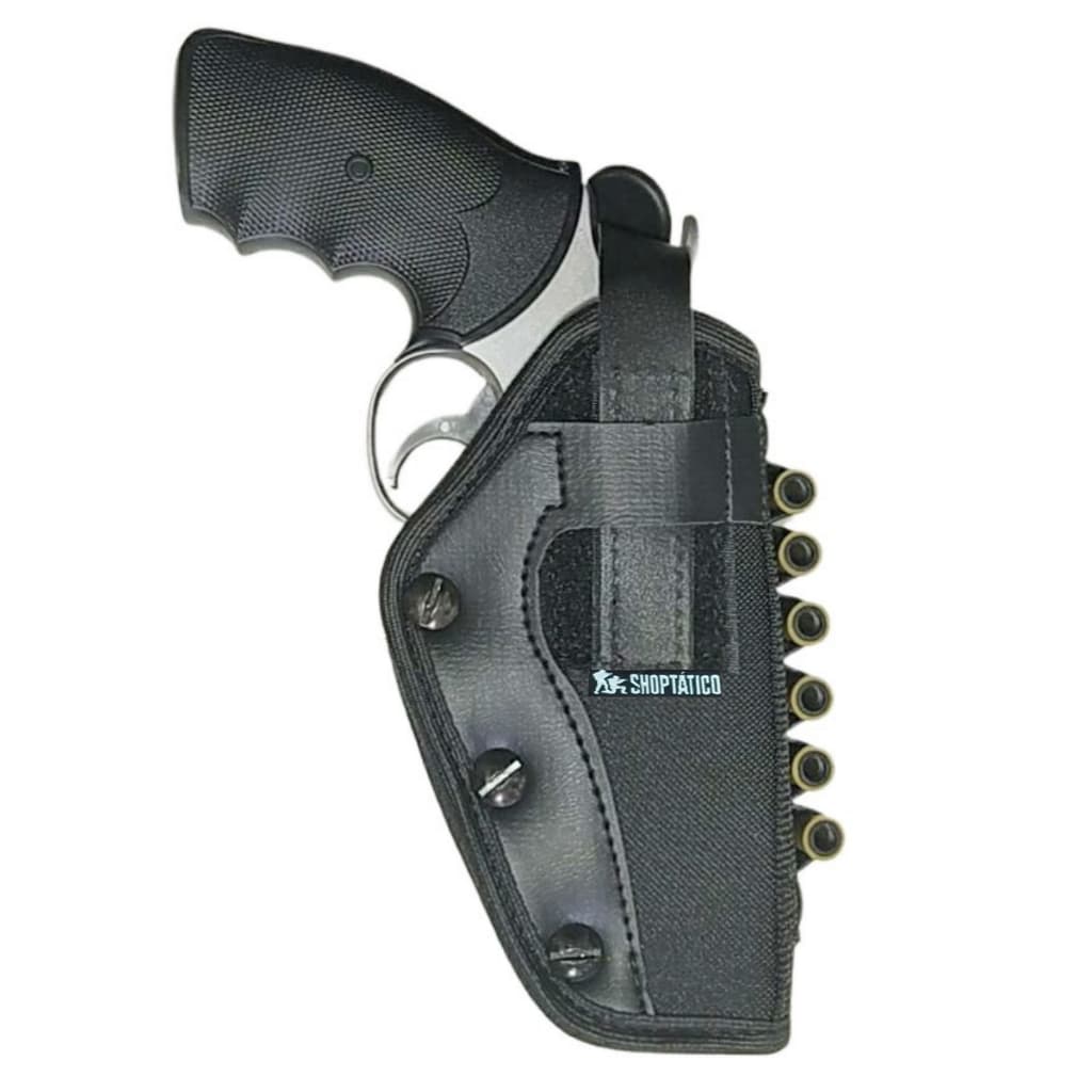 Coldre Saque Rápido Revólver 38 357 Tático Cintura c/baleira