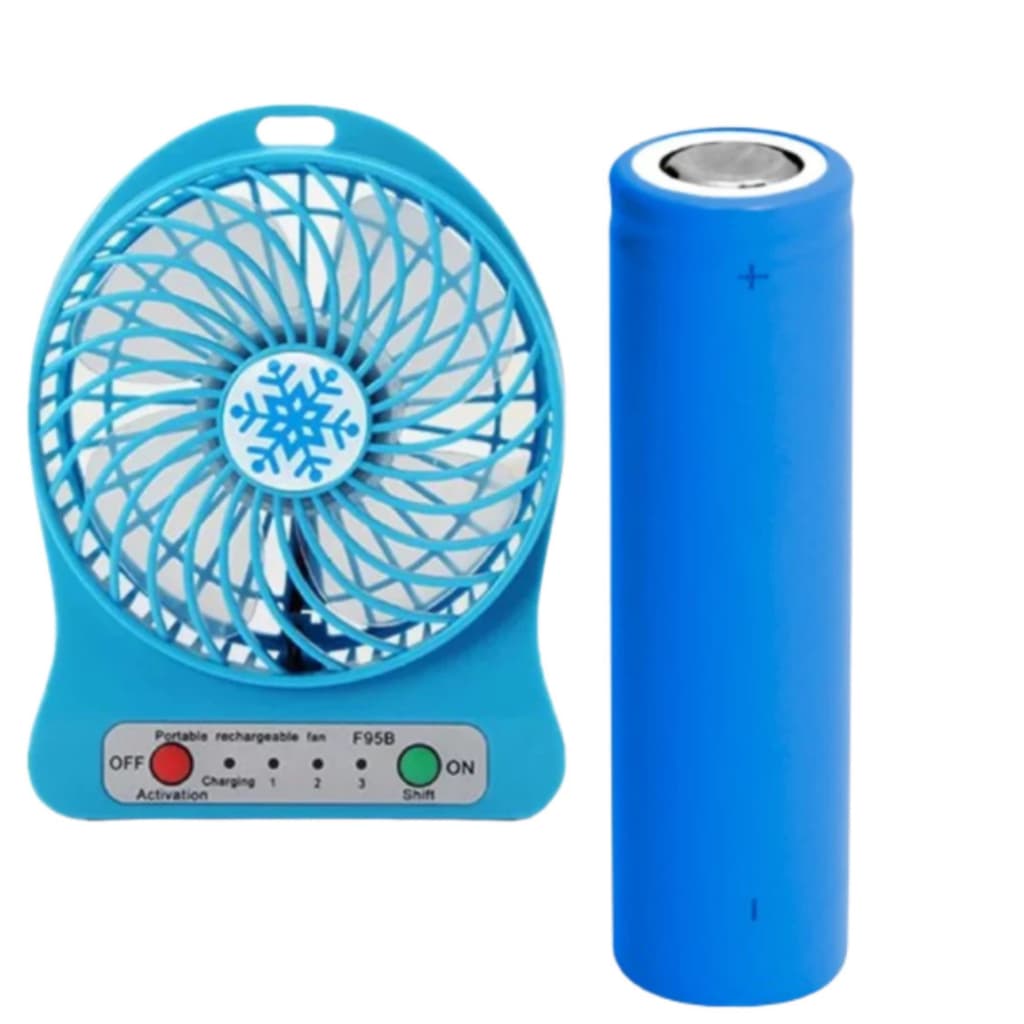 Pilha Recarregável Para Mini Ventilador Portátil 4,2v 18650