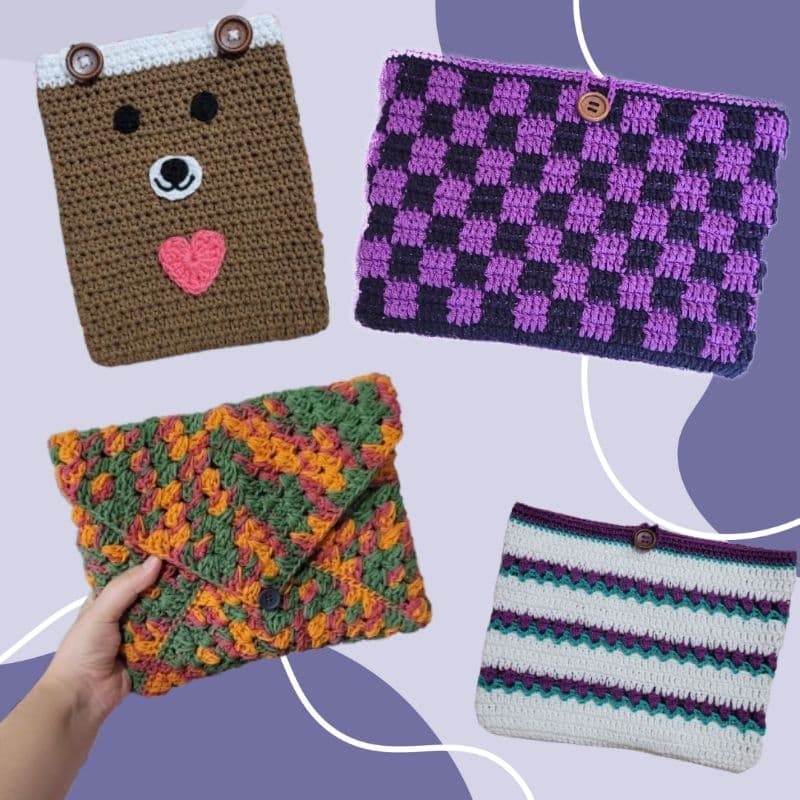 Capa de Crochê para Livro ou Kindle – Proteção com Estilo Artesanal ✨