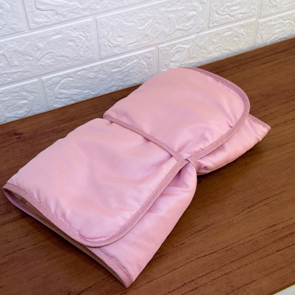 Trocador Portátil Bebê Impermeável Liso Dobrável Compacto Com Bolso