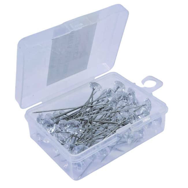 Kit de Alfinete - Cabeca de Diamante - 50un/kit