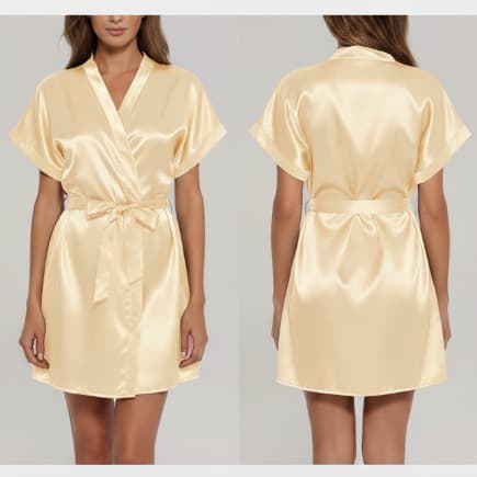 Robe de Cetim Amarelo Manteiga – Toque de Doçura e Sofisticação para Seus Momentos!