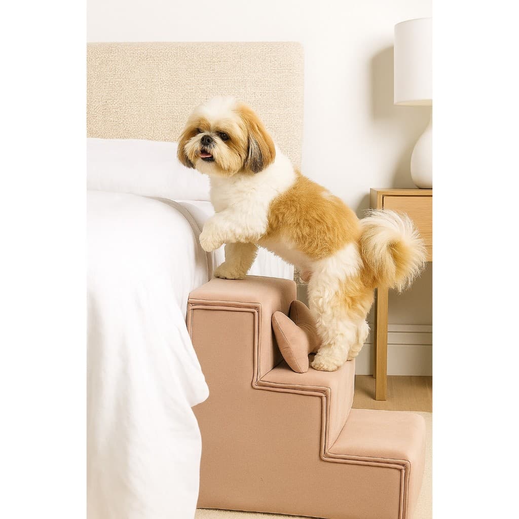 ESCADA PET 3 DEGRAUS PARA CÃES E GATOS