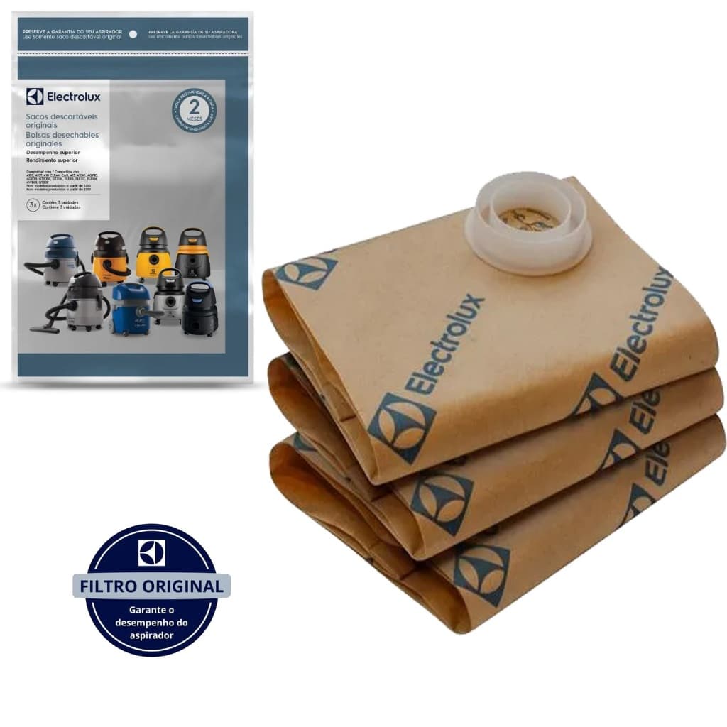 SACO ASPIRADOR ELECTROLUX ORIGINAL 3 UND CSE10 A10S AQP10 AWD01 A10N1 A20810201