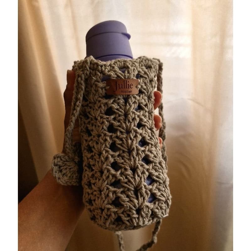 Porta garrafa em crochê