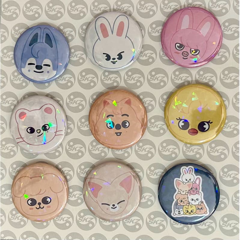 Button Skzoo Holográfico 5,8cm