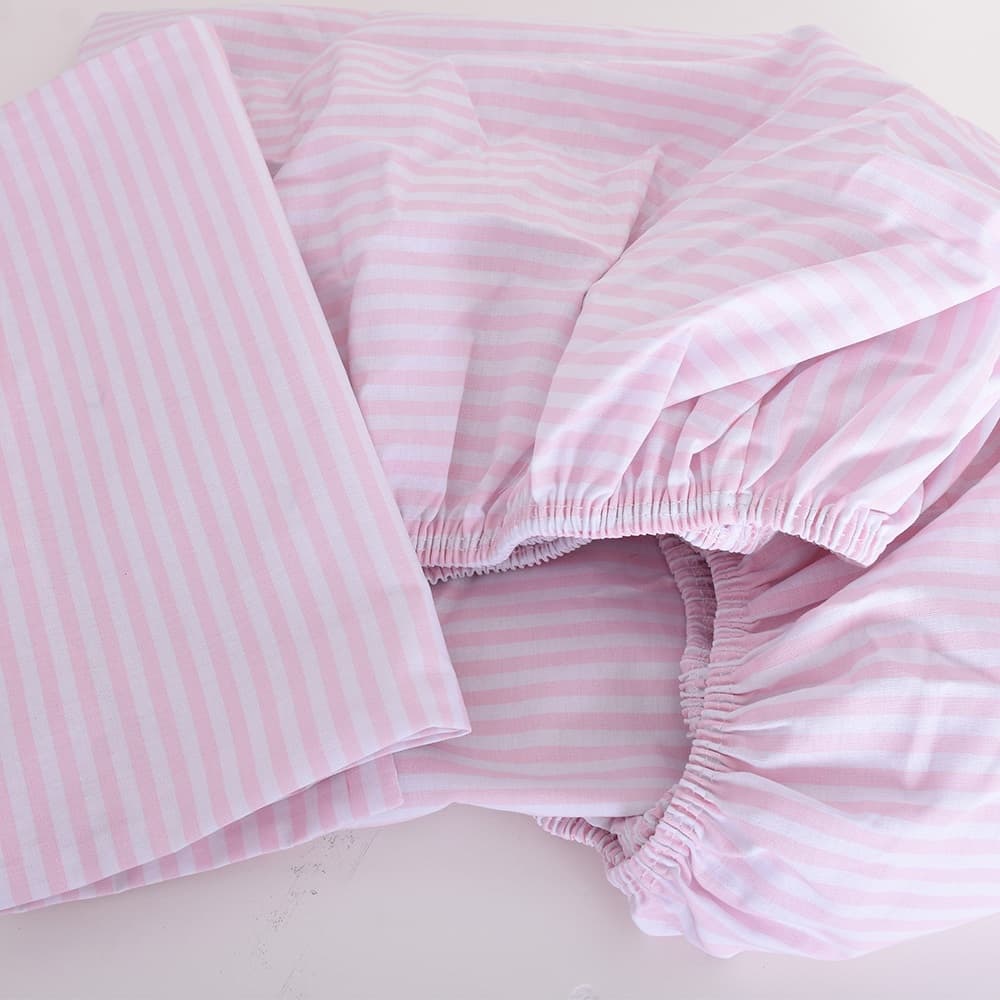 Jogo de Lençol Estampado Algodão Para Berço Padrão Americano - 02 Peças