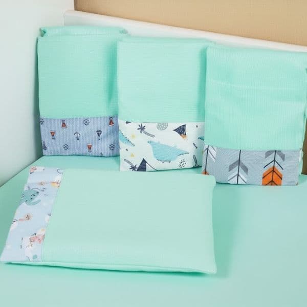 Kit 3 JOGOS lençol berço americano 130X70cm 2 peças cada jogo Microfibra Alta Qualidade