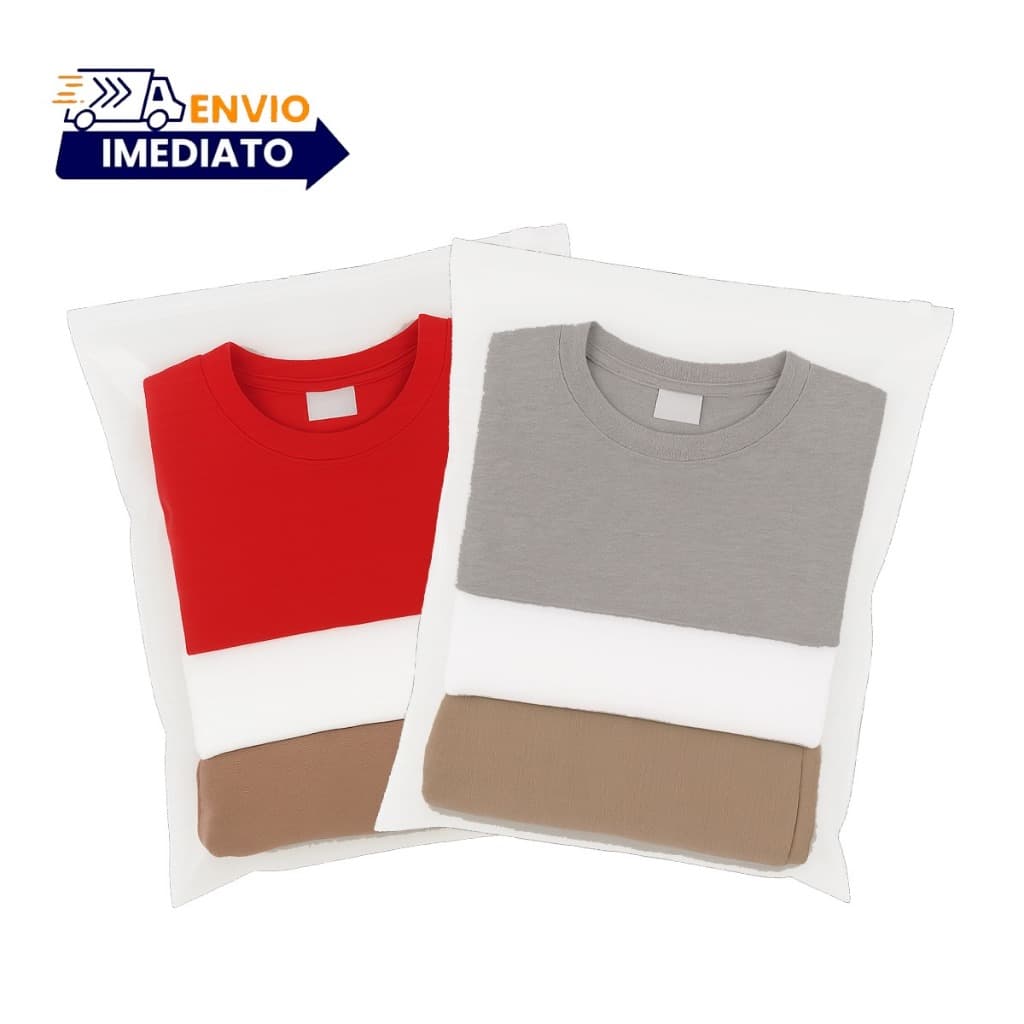 Kit 10 Saquinhos Maternidade Multiuso Organizador de mala e guarda roupa Envelope Com Zíper lock