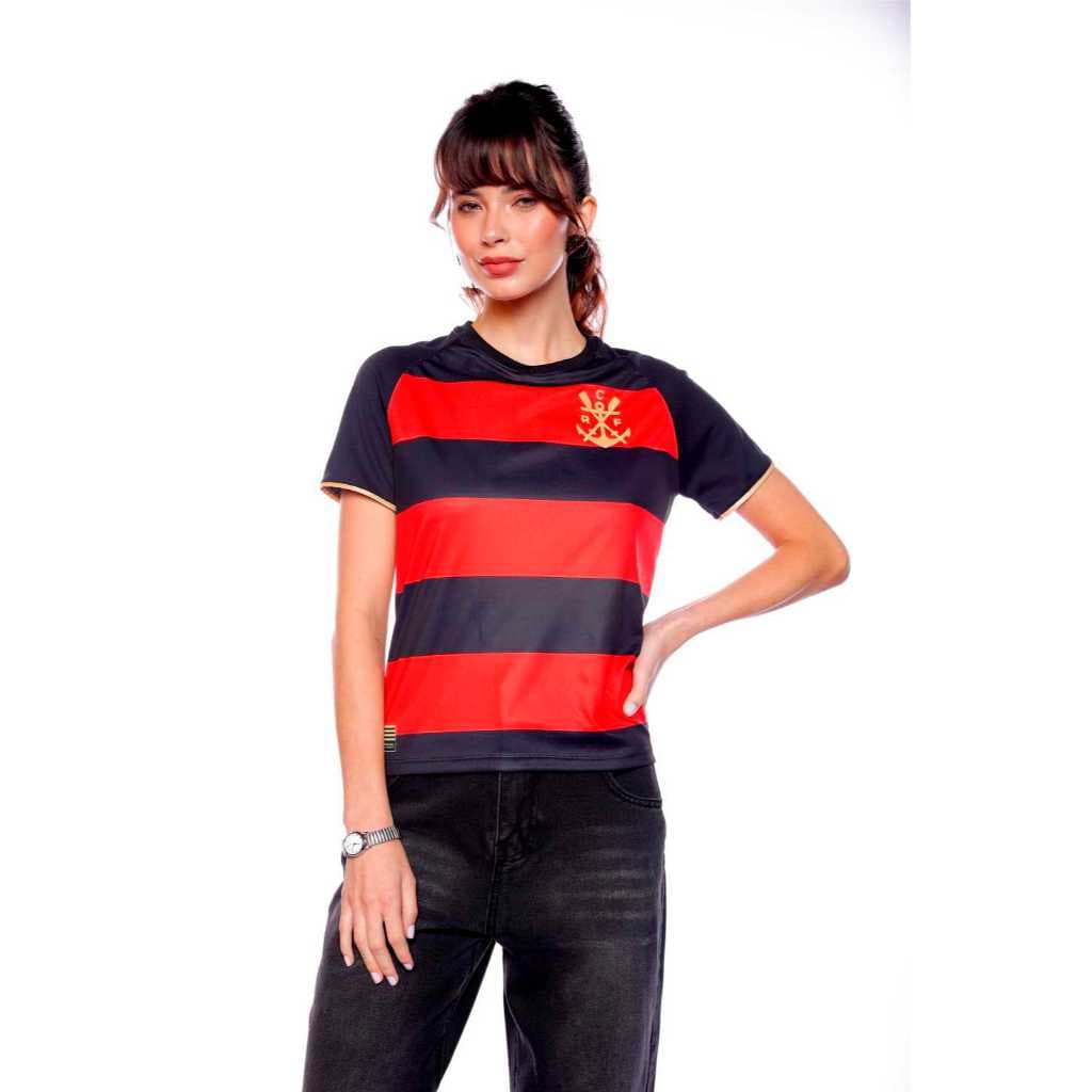 Camisa Origens 1895 Licenciada Flamengo  Baby look Feminina