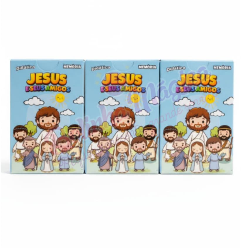 Kit 15 Jogos da Memória Jesus e Seus Amigos Apóstolos Discípulos Biblico Lembrancinha Festa Crianças