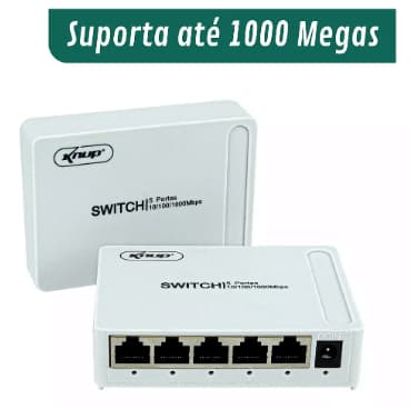 Switch de Rede 8 Portas10/100/1000mpbs KP-SW106- Knup