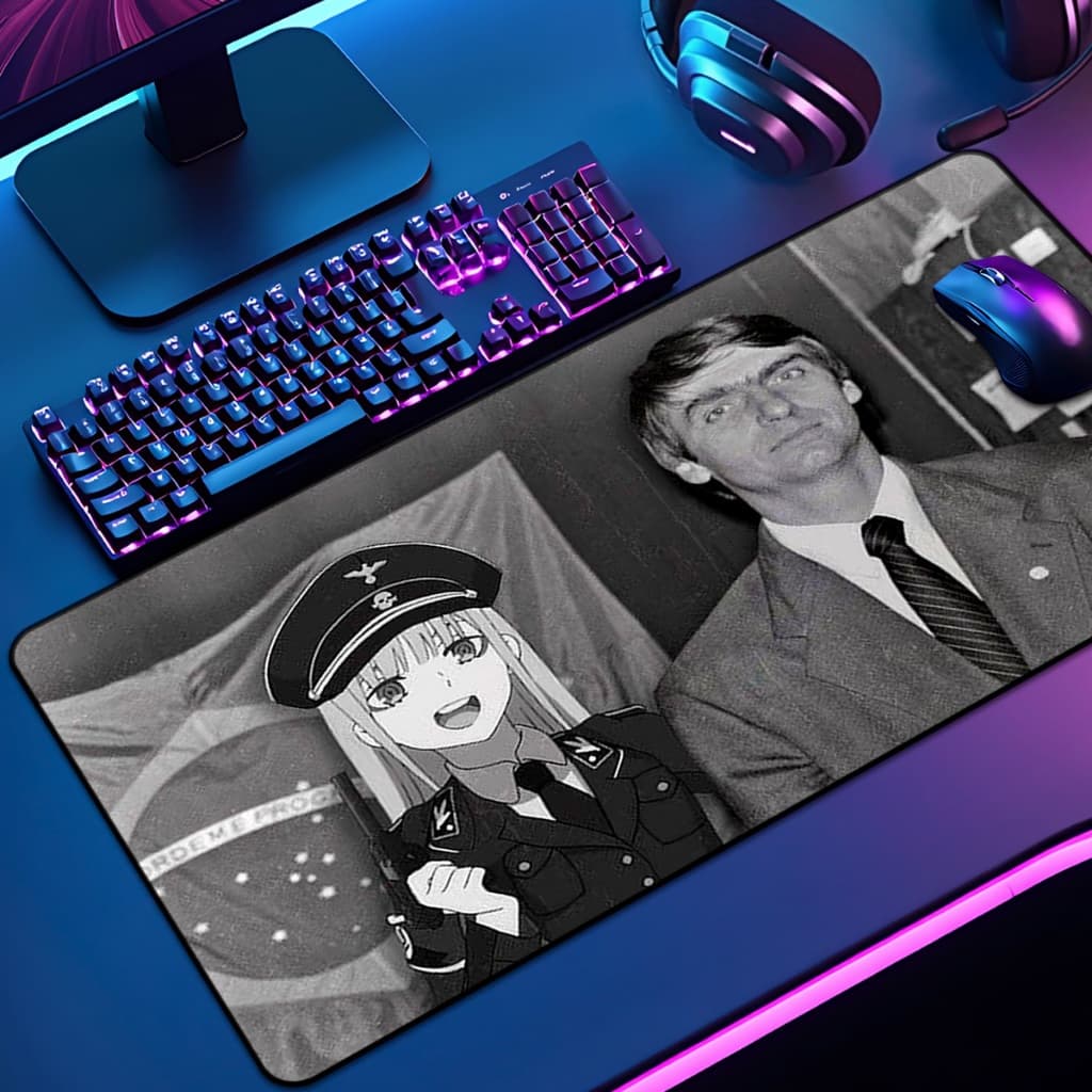 Mouse Pad Grande Artes Zueira 65x30 70x35 80x35 90x40 90x50 120x60 Antiderrapante Borda Costurada