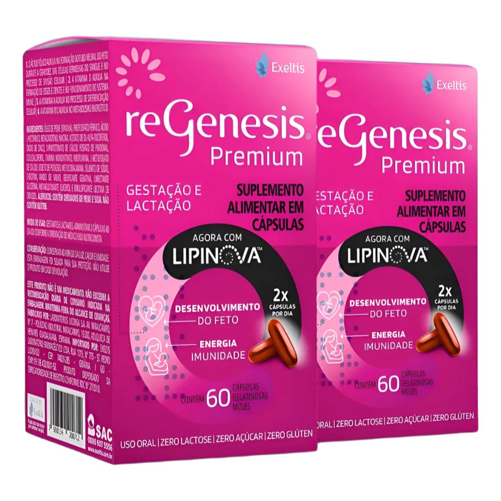 Regenesis Premium - 120 Cápsulas - Suplemento Nutricional para Gestantes