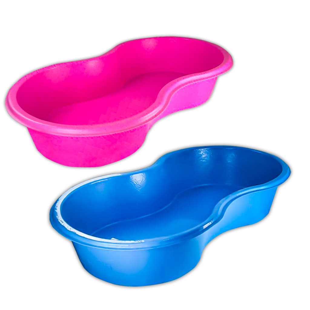 Piscina Infantil Formato Feijão 50L/100L Caixa Multiuso Polietileno Compacta Plástica Afort Azul