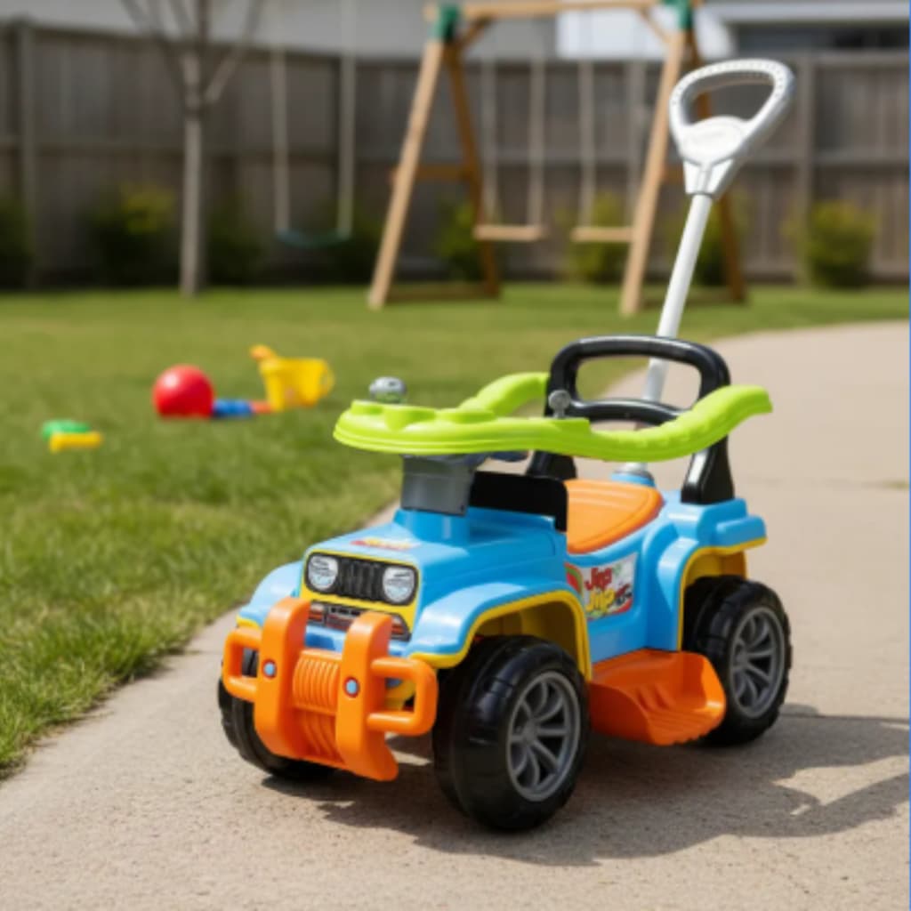 Carrinho de Passeio Jip Jip Menino Menina 2 em 1 com Empurrador e Som - Maral Original