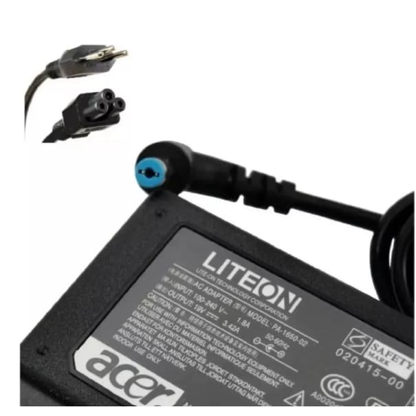 Carregador para Notebook Fonte Acer 19v 3.42a 65w (pino5.5mm x 1.7mm)