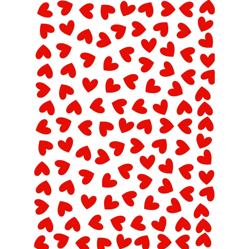 Decalque Porcelana Forno Caseiro Baixa Temp - Coração