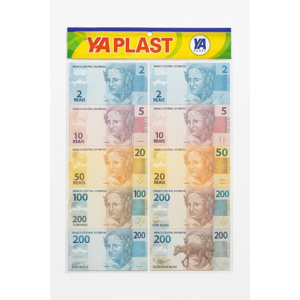 kit 3 cartelas jogo dinheirinho 168 notas - Oferta