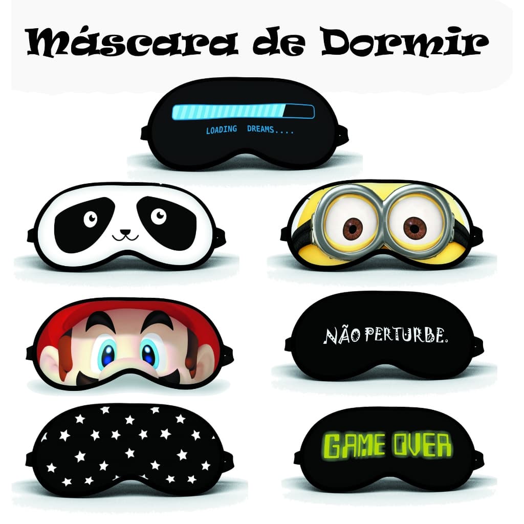 MÁSCARA DE DORMIR OU TAPA OLHOS PARA DESCANSO,SONO,VIAGEM TRANQUILA