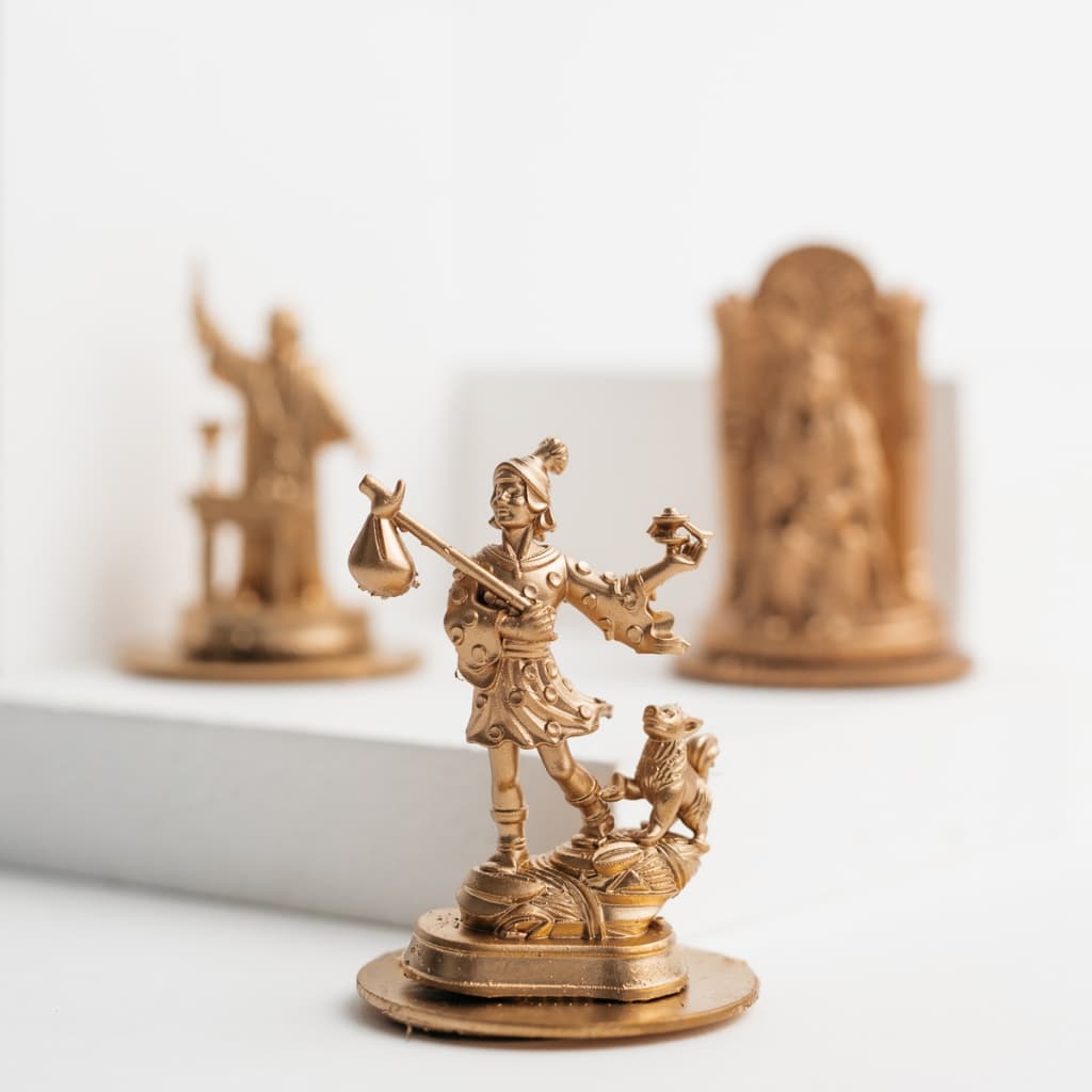 Miniatura Colecionável 22 Arcanos Maiores do Tarô Resina 4 cm