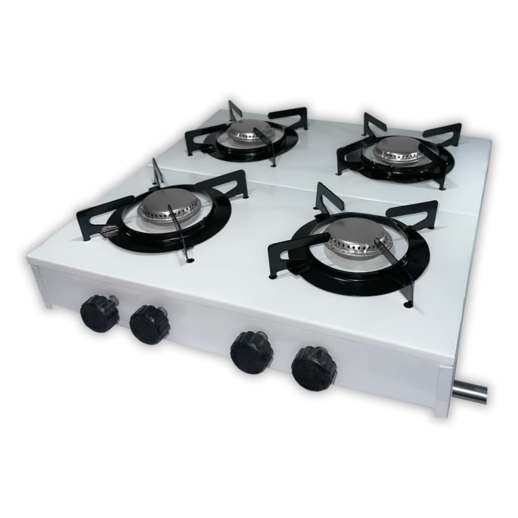 FOGÃO 4 BOCAS BAIXA PRESSÃO A GÁS PORTÁTIL LEVE E RESISTENTE A PRONTA ENTREGA