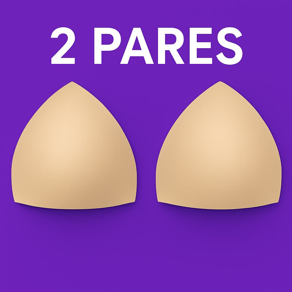 Bojo Triângulo Bege KIT 2 PARES para Confecção Sutiã Roupa Biquíni Moda Praia Confeccão Fitness Tops 7mm